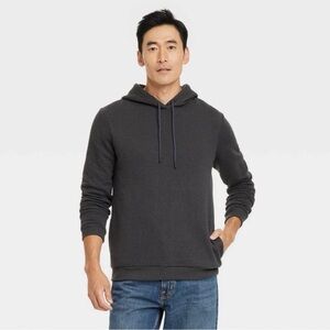 Goodfellow & Co Men's Charcoal Textured Fleece Hooded Sweatshirt
SZ Medium 
NWT